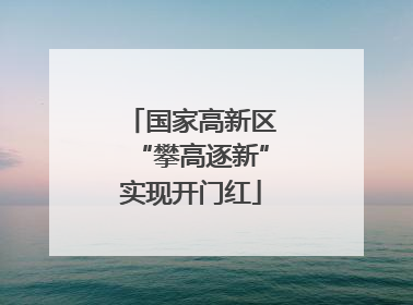 国家高新区“攀高逐新”实现开门红