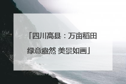 四川高县：万亩稻田绿意盎然 美景如画