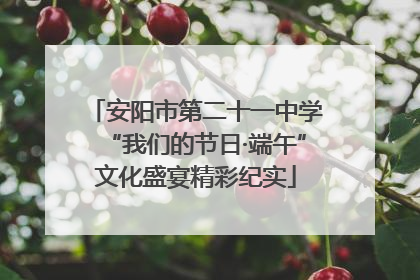 安阳市第二十一中学“我们的节日·端午”文化盛宴精彩纪实