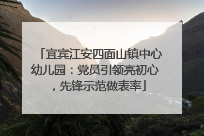 宜宾江安四面山镇中心幼儿园：党员引领亮初心，先锋示范做表率
