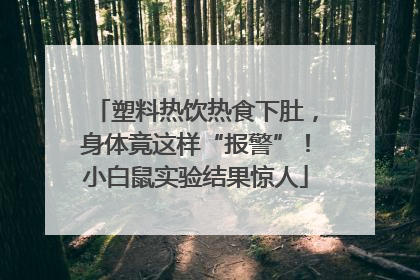塑料热饮热食下肚，身体竟这样“报警”！小白鼠实验结果惊人