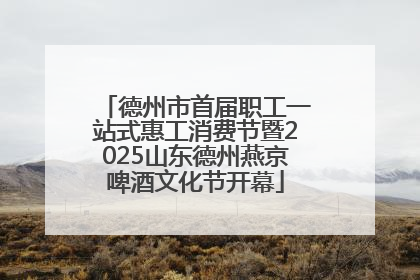 德州市首届职工一站式惠工消费节暨2025山东德州燕京啤酒文化节开幕