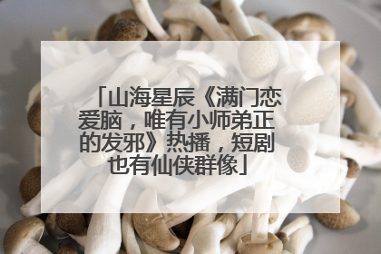 山海星辰《满门恋爱脑，唯有小师弟正的发邪》热播，短剧也有仙侠群像