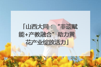 山西大同：“非遗赋能+产教融合”助力黄花产业绽放活力
