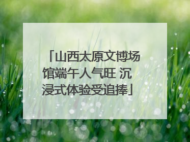 山西太原文博场馆端午人气旺 沉浸式体验受追捧