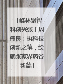 峰林聚智 科创兴张丨周伟良：执科技创新之笔，绘就张家界药谷新篇