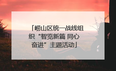 崂山区统一战线组织“智览新篇 同心奋进”主题活动