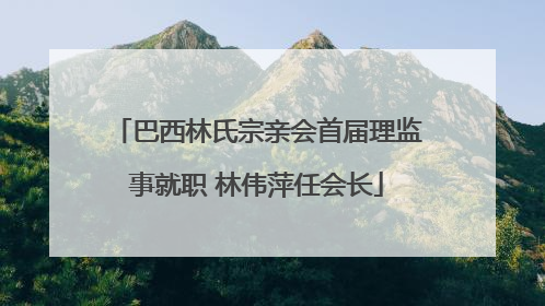 巴西林氏宗亲会首届理监事就职 林伟萍任会长