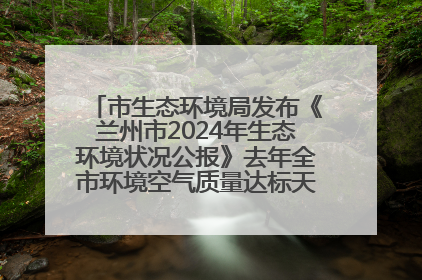 市生态环境局发布《兰州市2024年生态环境状况公报》去年全市环境空气质量达标天数301天