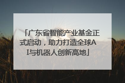 广东省智能产业基金正式启动，助力打造全球AI与机器人创新高地
