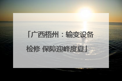 广西梧州：输变设备检修 保障迎峰度夏