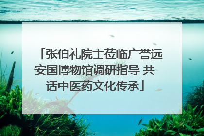 张伯礼院士莅临广誉远安国博物馆调研指导 共话中医药文化传承