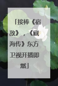 接棒《宿敌》，《藏海传》东方卫视开播即燃