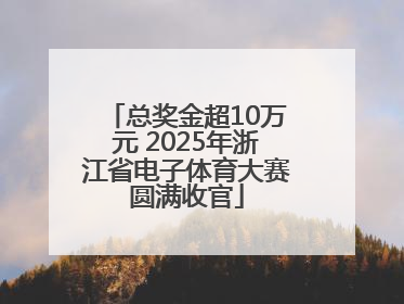 总奖金超10万元 2025年浙江省电子体育大赛圆满收官