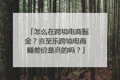 怎么在跨境电商掘金？喜至乐跨境电商赚差价是真的吗？