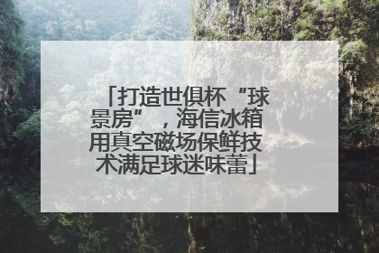 打造世俱杯“球景房”，海信冰箱用真空磁场保鲜技术满足球迷味蕾