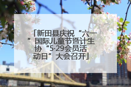 新田县庆祝“六一”国际儿童节暨计生协“5·29会员活动日”大会召开