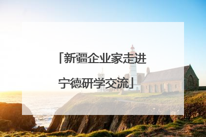 新疆企业家走进宁德研学交流