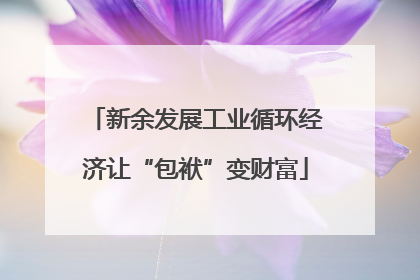 新余发展工业循环经济让“包袱”变财富