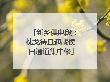 新乡供电段：枕戈待旦迎战侯日通道集中修