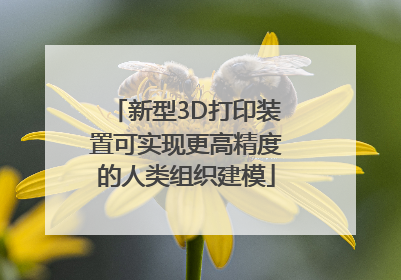 新型3D打印装置可实现更高精度的人类组织建模
