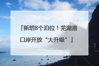 新增8个泊位！芜湖港口岸开放“大升级”