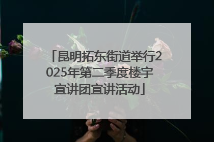 昆明拓东街道举行2025年第二季度楼宇宣讲团宣讲活动
