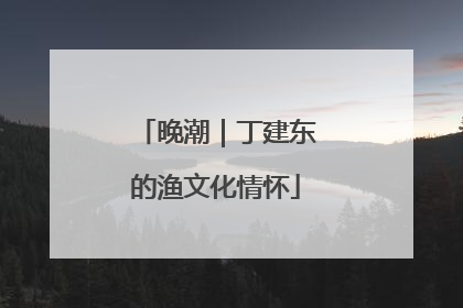 晚潮｜丁建东的渔文化情怀