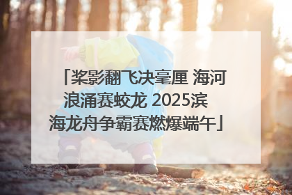 桨影翻飞决毫厘 海河浪涌赛蛟龙 2025滨海龙舟争霸赛燃爆端午