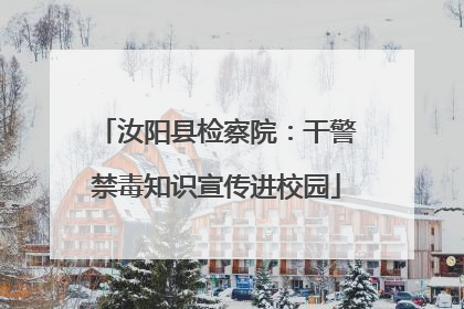 汝阳县检察院：干警禁毒知识宣传进校园