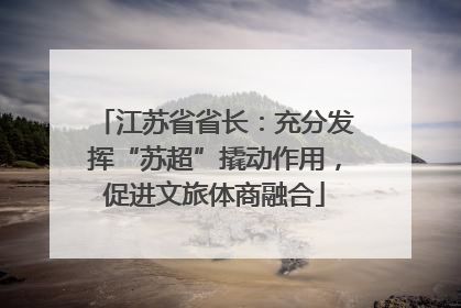 江苏省省长：充分发挥“苏超”撬动作用，促进文旅体商融合
