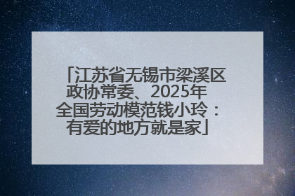 江苏省无锡市梁溪区政协常委、2025年全国劳动模范钱小玲：有爱的地方就是家