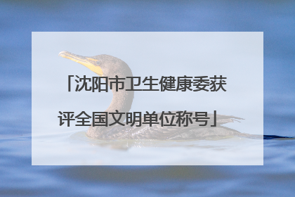 沈阳市卫生健康委获评全国文明单位称号
