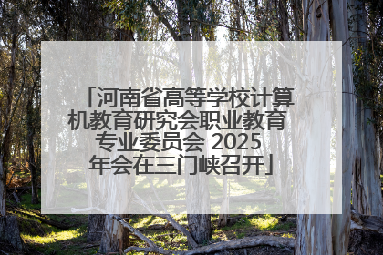 河南省高等学校计算机教育研究会职业教育专业委员会 2025 年会在三门峡召开
