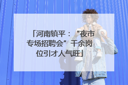 河南镇平：“夜市专场招聘会”千余岗位引才人气旺