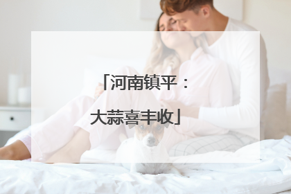 河南镇平：大蒜喜丰收