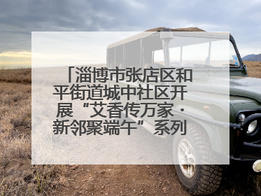 淄博市张店区和平街道城中社区开展“艾香传万家・新邻聚端午”系列端午节活动