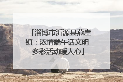 淄博市沂源县燕崖镇：浓情端午话文明 多彩活动暖人心