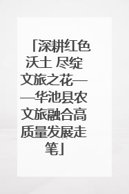 深耕红色沃土 尽绽文旅之花——华池县农文旅融合高质量发展走笔