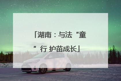 湖南：与法“童”行 护苗成长