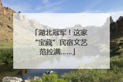 湖北冠军！这家“宝藏”民宿文艺范拉满……