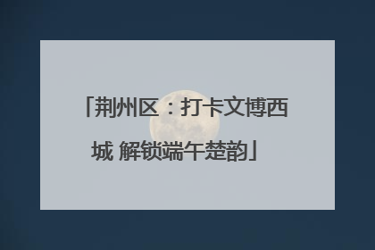 荆州区：打卡文博西城 解锁端午楚韵