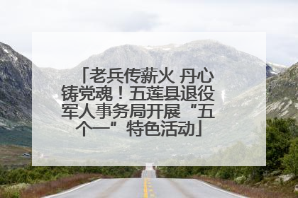老兵传薪火 丹心铸党魂！五莲县退役军人事务局开展“五个一”特色活动