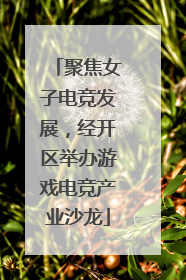 聚焦女子电竞发展，经开区举办游戏电竞产业沙龙