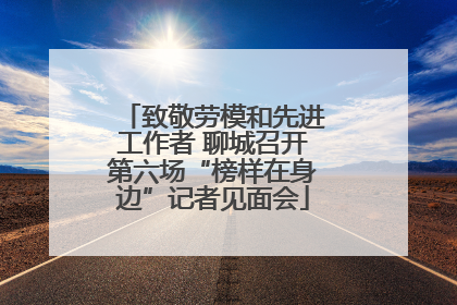 致敬劳模和先进工作者 聊城召开第六场“榜样在身边”记者见面会