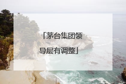 茅台集团领导层有调整