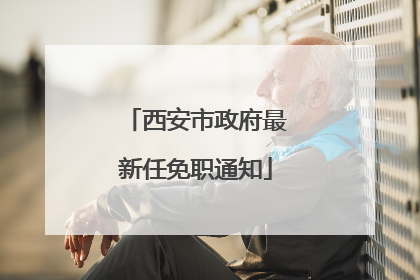 西安市政府最新任免职通知