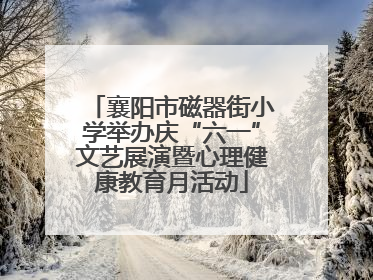 襄阳市磁器街小学举办庆“六一”文艺展演暨心理健康教育月活动