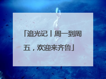 追光记丨周一到周五，欢迎来齐鲁