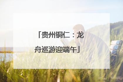 贵州铜仁：龙舟巡游迎端午